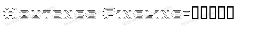Houtsnee Fineline字体转换